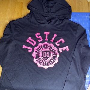 2 sweatshirts black one plane, otherhoodie size 12